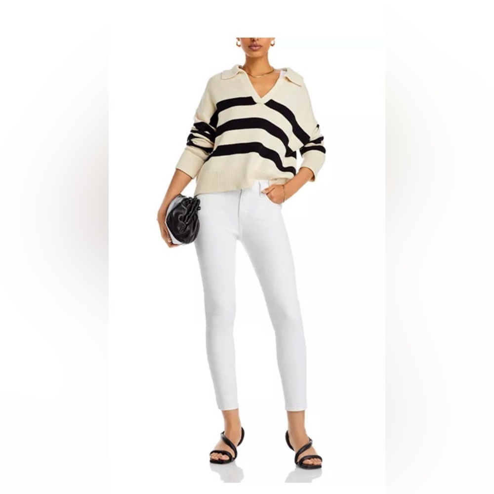PAIGE White Hoxton Ankle Jean